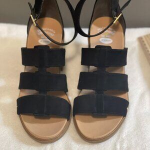 Womens Faux Suede Ankle Strap Heels Dr Scholls Eleanor